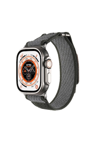 Apple Uyumlu Watch Ultra Ultra 2 49mm Hasır Kordon Redclick Krd-106 Strap Kayış