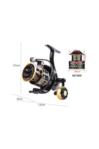 Suntek Metal Balıkçılık Reel Sol Max Sürükle 18 Kg 7000