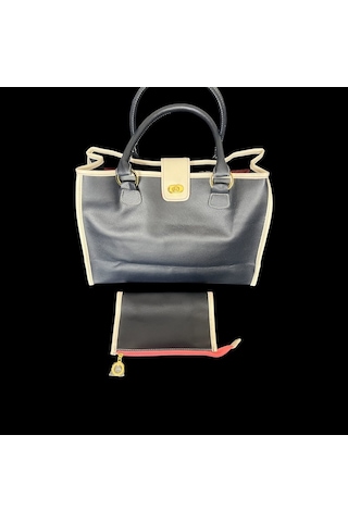 Estee Lauder Büyük Boy Lacivert Günlük Ve Gece Kol Çantası Şık Vintage 6087480