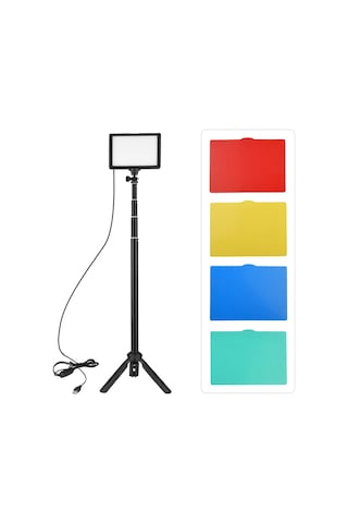 Andoer Fotoğrafçılık Aydınlatma Usb Led Video Işık Kiti Siyah Siyah