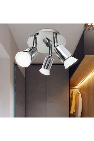 Ximistore9 Ayar Açılı 3 Başlı Gu10 Tavan Spot Lambası - Düşük Enerji Tüketimi İle İç Mekan Aydınlatma