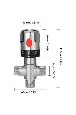 Tenfowee Ev Tipi Termostatlı Karıştırma Vana - Sıcak Ve Soğuk Su Kontrolü İçin Yüksek Kalite