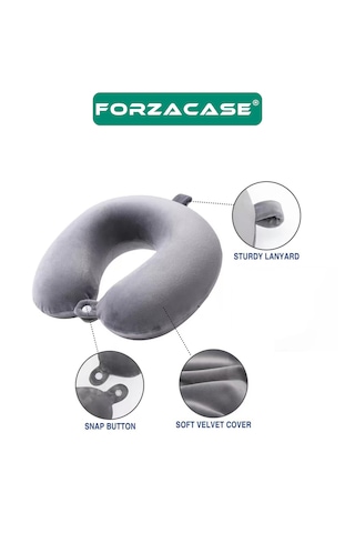 Forzacase Ortopedik Seyahat Yastığı Yolculuk Boyun Yastığı Fc1004