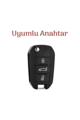 Citroen Yeni C3 Aircross Silikon Anahtar Koruma Kılıfı Siyah Renk