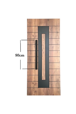 Homdep Çelik Kapı Çekme Kolu Tutma Kolu Dikdörtgen Model Renk Siyah 80cm