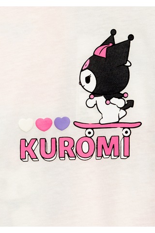 Mavi - Kuromi Baskılı Ekru Tişört 7610456-70057
