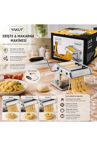 Küçük - 150lik Metal Erişte - Makarna Makinesi