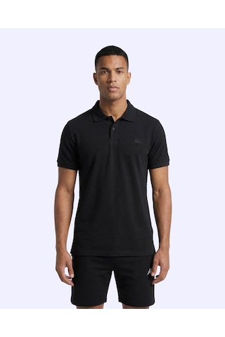 Kappa Fausto Erkek Siyah Regular Polo Yaka Tişört