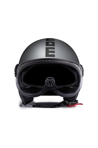MomoDesign Fgtr Evo Mono Titanium Frost Black Açık Kask