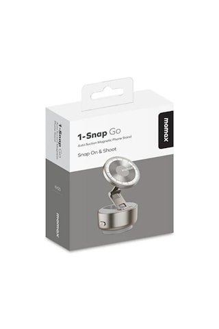 Momax 1-snap Go Otomatik Vakumlu Manyetik Telefon Standı Titanium Siyah
