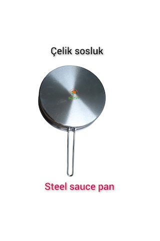 Çelik Sos Tavası Çelik Sosluk 20 Cm Ebatlı Büyük Boy 430 Kalite