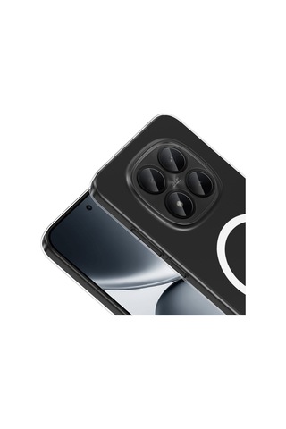 Vendas Xiaomi Redmi Note 15 Pro Plus Kamera Korumalı M-safe Şarj Özellikli Şeffaf Zore London Sert Pc Kapak Şeffaf