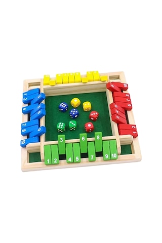 Shut The Box Aile Oyunu 8 Küp - Eğitici Matematik