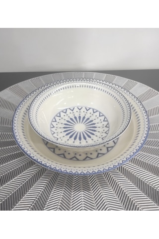 Güral Porselen Diji 6 Kişilik 12 Parça Tabak Set Tabakvekase