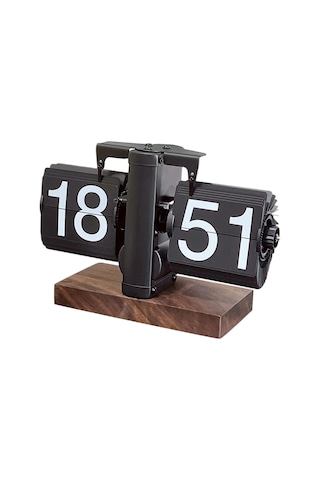 Suntek Flip Masa Saati Dijital Otomatik Tamamen-siyah-24-saat