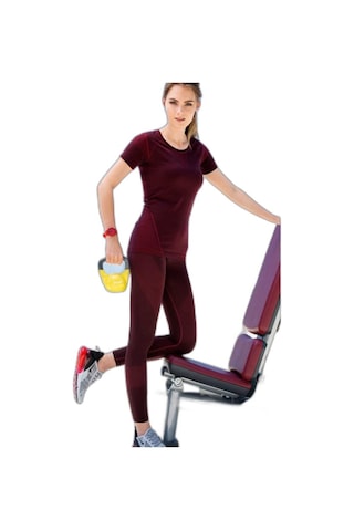 Yeni İnci Sporcu Taytı S211 Bordo