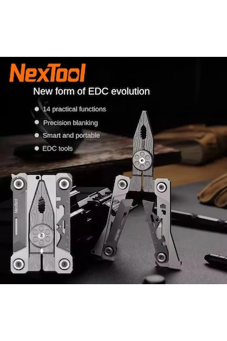 Nextool 14 In 1 Gümüş Bıçak Taşınabilir Edc Aracı Çok