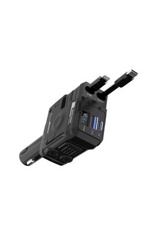 Acl Acc-02 66w Starlight Araç Şarj Cihazı 4in1 Arada Kablo Geri Çekilebilir Type-c Lightning U