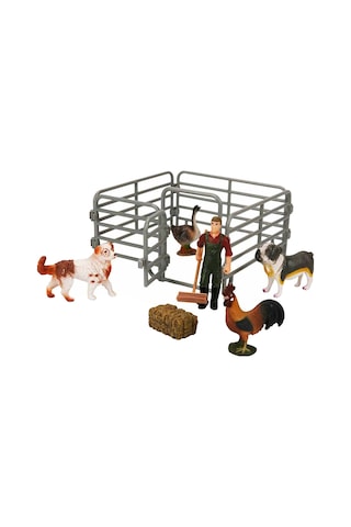 Farm World Çiftlik Hayvanları Seti Köpek Horoz Kaz Köpek