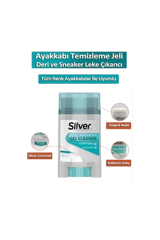 Silver Spor Ayakkabı Temizleme Jeli Deri ve Sneaker Temizleyici Yenileyici 50 ML