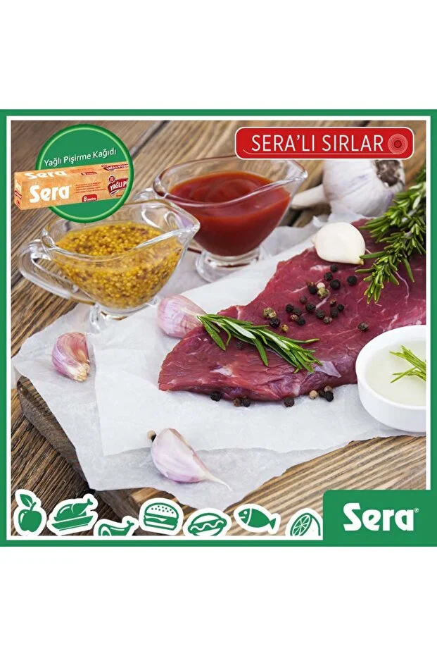 Sera Doğal 12 Adet Yeni Beyazlatılmamış Organik Hazır Kesilmiş Pişirme Kağıdı 10 Lu X 12