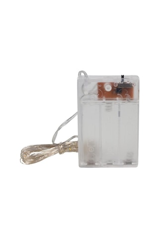 Powermaster Pilli 5 Metre Kablolu Bağ Led Ağaç Süsleme Dekor Led Lamba Aydınlatma Beyaz