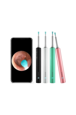 Bebırd T5 5mp Kamera 3,5mm Lens Şarjlı Wifi Görüntülü Kulak Temizleyici Beyaz Renk