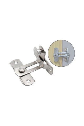 Homyl Ahır Sürgülü Kapı Mandalı Kilidi Amerikan Gümüş