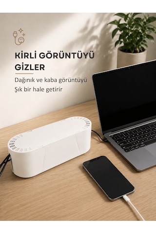 Beylini Kablo Düzenleyici Düzenleme Kutusu Çoklu Priz Organizeri Kablo Tutucu Saklayıcı Tüneli