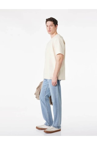Koton Straight Fit Mavi Erkek Jean Pantolon 6sam40008nd Mavi