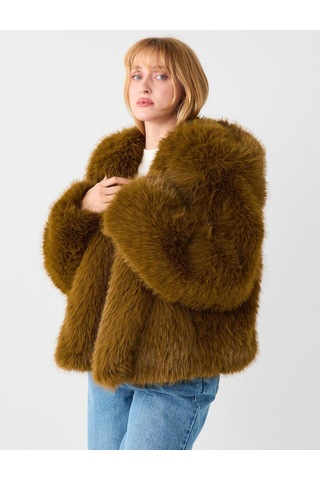 Jimmy Key Jimmy Key Kahverengi Kapüşon Detaylı Peluş Kürk 5ww165304800