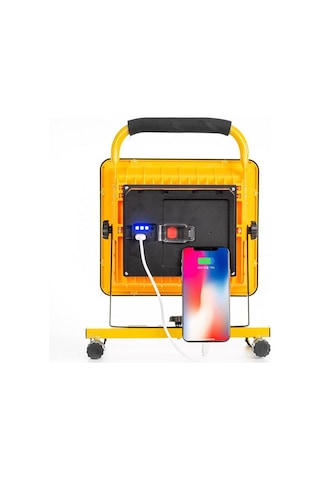 Ayt Powermaster Mx-w865c Çok Fonksiyonlu Projektör Lambası Solar Güneş Enerjili Şarjlı Kamp Lambası Powerbank Özellikli