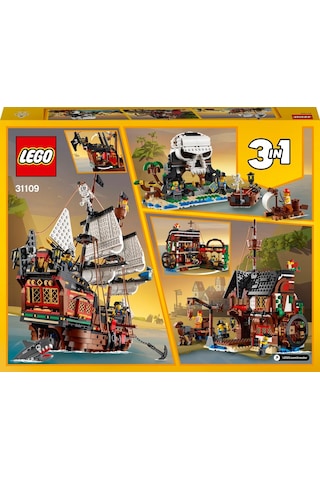 LEGO® Creator 3’ü 1 Arada Korsan Gemisi 31109 - 9+ Yaratıcı Oyuncak Yapım Seti (1264 Parça)