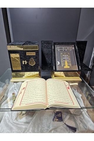 Kişiye Özel Kabe Maketli Hafız Boy Kuranı Kerim Seti