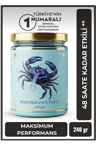 Blue Crab Mavi Yengeç Karışık Atom Macun Keçiboynuzu Pekmezli Ballı Güç ve Kuvvet 3 x 240 G