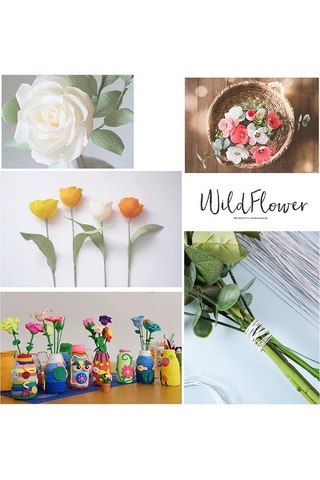 Beyaz Yapay Çiçek Teli, No:20 1.2 Mm - Çiçek Aranjman Yapım Tel