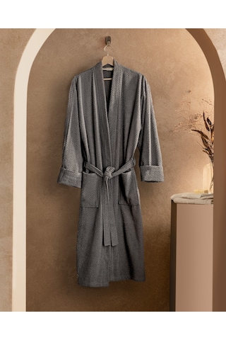 Madame Coco Nicola Kimono Erkek Bornoz Born0000000025 Antrasit
