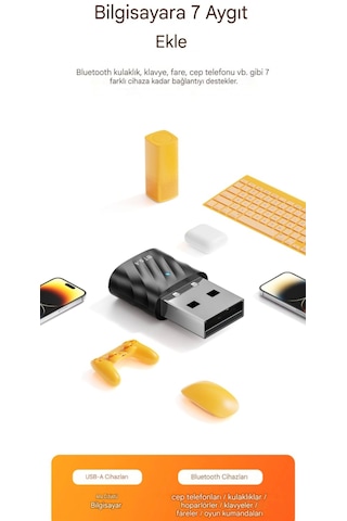 Toocki Bluetooth 5.4 USB Adaptör