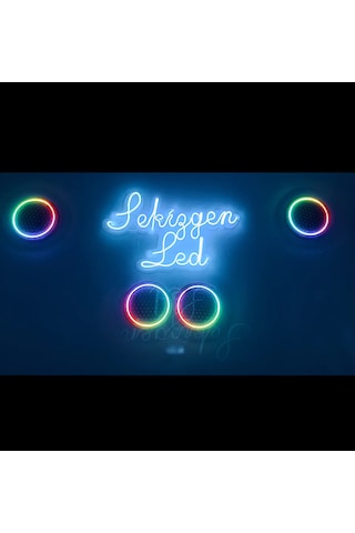 Sekizgen Led 20'lik Midrange Kapağı Telefon Kontrollü 120 Mood'lu 2 Takım 4 Kapak Piksel Neon Ledli