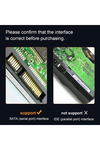 Sones 2,5 İnç Katı Hal Ve Mekanik Sabit Diskler İçin Tc44 Usb-c / Type-c - Sata Sabit Disk Sürücü Dönüştürücü Siyah