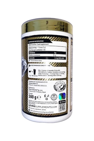 Kevin Levrone Gold Creatine 500 Gram - 100 Servis