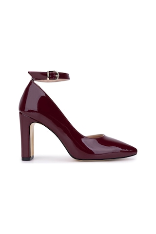Tamer Tanca Kadın Suni Deri Bordo Rugan Topuklu & Stiletto Ayakkabı 828 319 Bn Ayk Y26 Bordo Rgn