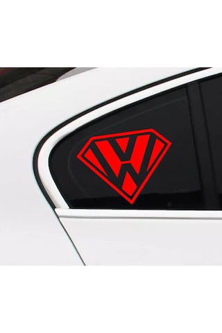 Volkswagen Superman Sticker, Volkswagen Sticker, Oto Sticker