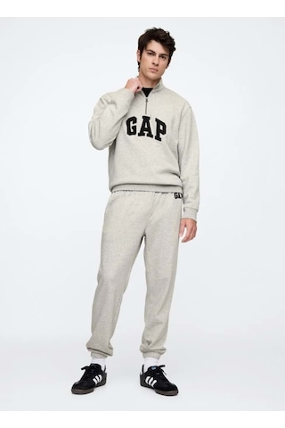 Gap V-frch Ft Herıtage Age Jogger Fransız Havlu Kumaş Jogger Erkek Eşofman Altı Gri
