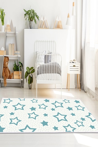 Dekoreko Kids Halı 2123 Mavi