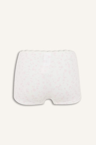 Defacto Çiçek Desenli Dantel Detaylı Penye Açık Pembe Boxer H6474ax26sppn648 Pembe-pn648