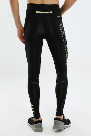 Maraton Sportswear Slimfit Erkek Basic Siyah-neonsarı Tayt 20100-siyah-neonsarı