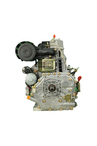Goldmoto Gm186fae-g3 Dizel Motor 10 Hp Marşlı Krank Mili Konik Orta