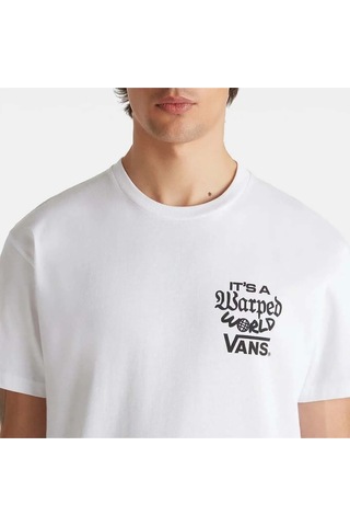 Vans Warped World Ss Erkek Beyaz T-shirt - Vn000m5e Beyaz