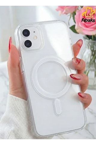 İphone 11 Uyumlu Magsafeli Şeffaf Kılıf 01